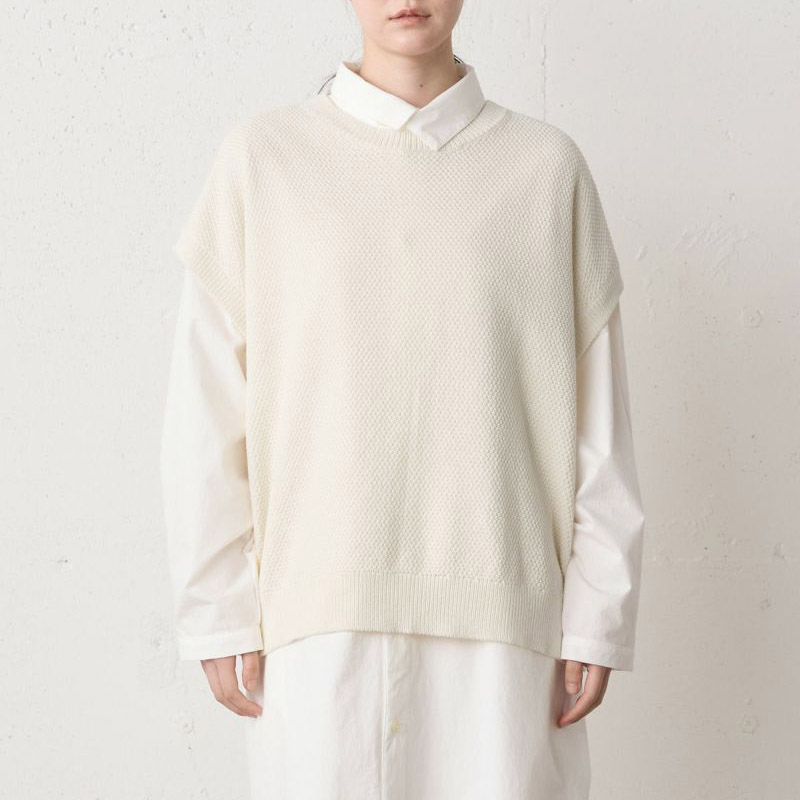 MidiUmi コクーンニットベスト /IV12